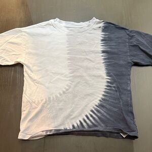 Kids Tie-Dye T-Shirt - Black/Gray and White Ombré